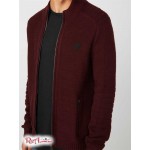 Мужской Свитер GUESS Factory (Charlie Solid Zip-Up Sweater) 37166-01 Marmont Red