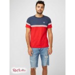 Чоловіча Футболка GUESS Factory (Kido Color-Block Tee) 58486-01 Rugby Червоний