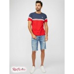 Чоловіча Футболка GUESS Factory (Kido Color-Block Tee) 58486-01 Rugby Червоний