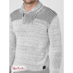 Мужской Свитер GUESS Factory (Caly Shawl Sweater) 58316-01 Светлый Melange Серый