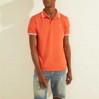 Чоловіче Поло (Sports Pique Logo Polo) 55776-01 Яскравий Flame