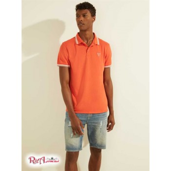 Чоловіче Поло (Sports Pique Logo Polo) 55776-01 Яскравий Flame