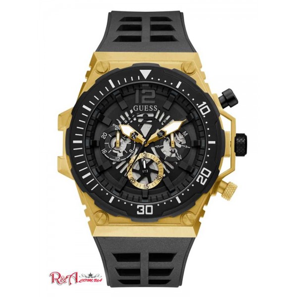 Мужские Часы GUESS (Gold-Tone and Black Exposed Dial Multifunction Watch) 64806-01 Multi Мужские Часы GUESS (Gold-Tone and Black Exposed Dial Multifunction Watch) 64806-01 Multi