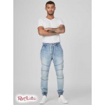 Мужские Джоггеры GUESS Factory (Cam Super Stretch Denim Joggers) 63776-01 Светлый WПепельно-Серый