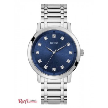 Чоловічий Годинник (Paragon Silver-Tone and Blue Analog Watch) 64837-01 Multi