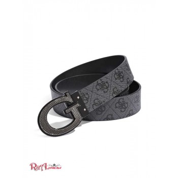 Чоловічий Ремінь (Reversible G Logo Buckle Belt) 64787-01 Чорна