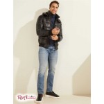 Чоловічий Пуховик GUESS (Faux-Leather Puffer Coat) 64697-01 Jet Black Чоловічий Пуховик GUESS (Faux-Leather Puffer Coat) 64697-01 Jet Black