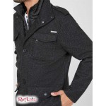 Чоловіче Пальто GUESS Factory (Rover Wool Coat) 58217-01 Jet Black Multi Чоловіче Пальто GUESS Factory (Rover Wool Coat) 58217-01 Jet Black Multi