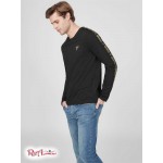 Чоловіча Футболка GUESS Factory (Jon Logo Tape Crew Tee) 63767-01 Реактивний Чорний