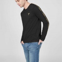 Чоловіча Футболка (Jon Logo Tape Crew Tee) 63767-01 Реактивний Чорний