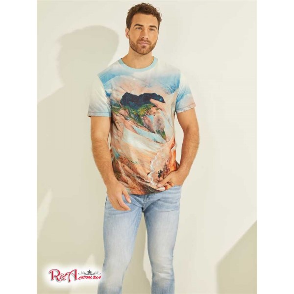 Чоловіча Футболка GUESS (Landscape Tee) 59547-01 Mountain Print