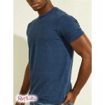 Чоловіча Футболка GUESS (Eli Washed Tee) 64767-01 Індиго Мульті