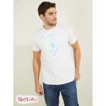 Мужская Футболка GUESS (Hologram Logo Tee) 41867-01 Clean Белый
