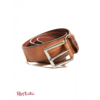 Чоловічий Ремінь (Burnished Leather Belt) 64827-01 Коньяк