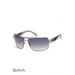 Мужские Солнцезащитные Очки GUESS Factory (Square Sunglasses) 64097-01 Черный/Серебряный