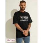 Чоловіча Футболка GUESS (GUESS Originals Rainbow Grid Tee) 59597-01 Реактивний Чорний