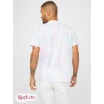 Чоловіча Футболка GUESS Factory (Swirly Iridescent Tee) 63957-01 Чистий Білий Мульти