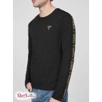 Чоловіча Футболка GUESS Factory (Jon Logo Tape Crew Tee) 63767-01 Реактивний Чорний