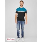Чоловіча Футболка GUESS Factory (Kido Color-Block Tee) 58487-01 Темний Lagoon