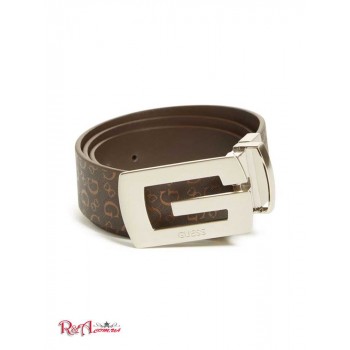 Чоловічий Ремінь (G Logo Buckle Reversible Belt) 64077-01 Коричневий