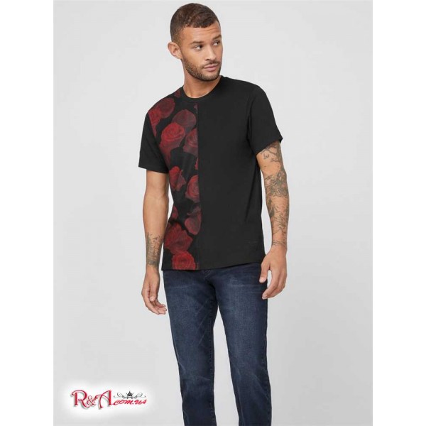 Чоловіча Футболка GUESS Factory (Grady Rose Mesh Tee) 63977-01 Jet Black