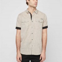 Чоловіча Сорочка (Harold Textured Shirt) 63807-01 Коричневий Topaz