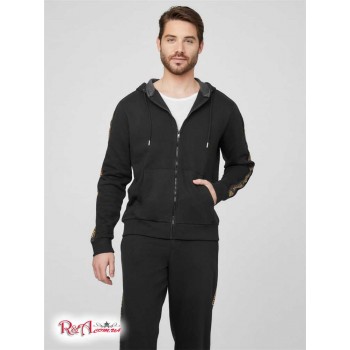 Чоловіче Худі (Tavin Logo Zip-Up Hoodie) 63827-01 Реактивний Чорний