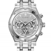 Часы Silver-Tone Rhinestone Multifunction для Мужчин 56177-01 Мульти Часы Silver-Tone Rhinestone Multifunction для Мужчин 56177-01 Мульти