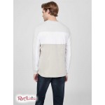 Мужской Пуловер GUESS Factory (Akron Color-Block Logo Pullover) 63797-01 Marble Серый