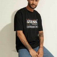 Чоловіча Футболка (GUESS Originals Rainbow Grid Tee) 59597-01 Реактивний Чорний