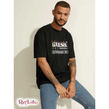 Чоловіча Футболка (GUESS Originals Rainbow Grid Tee) 59597-01 Реактивний Чорний