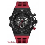 Мужские Часы GUESS (Black and Red Multifunction Watch) 60027-01 Multi