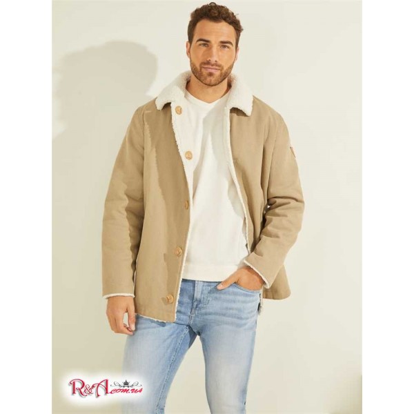 Чоловіче Пальто GUESS (Reversible Faux-Fur and Twill Peacoat) 64687-01 Macchiato Чоловіче Пальто GUESS (Reversible Faux-Fur and Twill Peacoat) 64687-01 Macchiato
