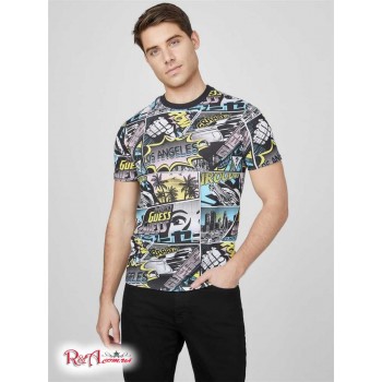 Чоловічий Crewneck (Comic Print Crewneck) 57977-01 Реактивний Чорний