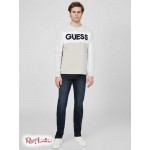 Мужской Пуловер GUESS Factory (Akron Color-Block Logo Pullover) 63797-01 Marble Серый