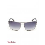 Мужские Солнцезащитные Очки GUESS Factory (Square Sunglasses) 64097-01 Черный/Серебряный