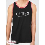 Чоловічий Танк GUESS Factory (Nichols Embroidered Logo Tank) 58498-01 Реактивний Чорний