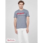 Чоловіча Футболка GUESS Factory (Seale Logo Crew Tee) 63838-01 Шовк Синій Мульти