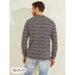 Чоловічий Лонгслів GUESS (Daley Long-Sleeve Tee) 59518-01 Smart Синій/Білий Stripes