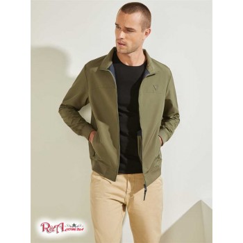 Чоловічий Бомбер (Amos Bomber Jacket) 59108-01 Оливковий Out Синій In Combo