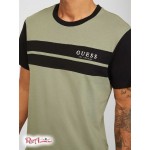 Чоловіча Футболка GUESS Factory (Thom Color-Block Logo Tee) 63988-01 Ocean Sage