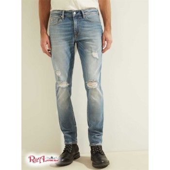Чоловічі Джинси (Distressed Slim Tapered Jeans) 55718-01 Light Tide Wash