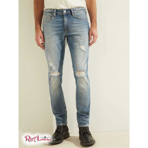 Чоловічі Джинси GUESS (Distressed Slim Tapered Jeans) 55718-01 Light Tide Wash