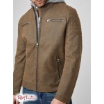 Мужская Куртка GUESS Factory (Cheston Faux-Suede Moto Jacket) 58248-01 Коньяк