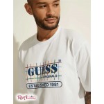 Чоловіча Футболка GUESS (GUESS Originals Rainbow Grid Tee) 59598-01 Pure Білий