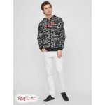 Чоловіче Худі GUESS Factory (Drax Graphic Hoodie) 63798-01 Реактивний Чорний Чоловіче Худі GUESS Factory (Drax Graphic Hoodie) 63798-01 Реактивний Чорний