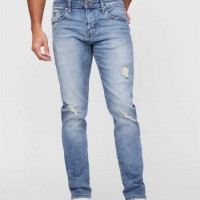 Мужские Джинсы (Halsted Tapered Jeans) 53608-01 Средний Разрушен