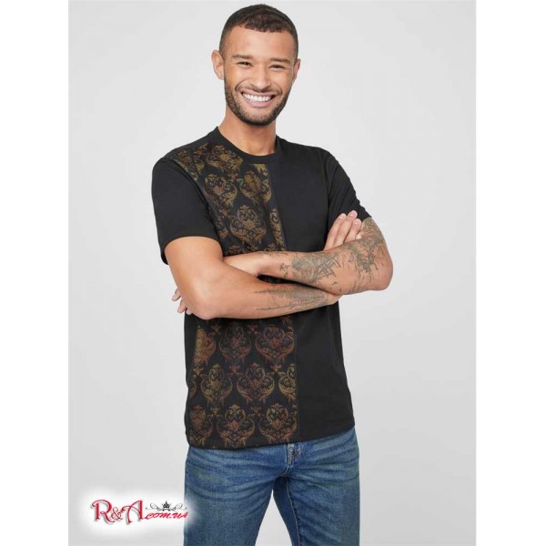Чоловіча Футболка GUESS Factory (Grady Baroque Mesh Tee) 63978-01 Jet Black