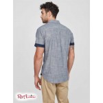 Чоловіча Сорочка GUESS Factory (Harold Textured Shirt) 63808-01 Silk Синій