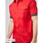 Чоловіча Сорочка GUESS Factory (Lingard Ripstop Shirt) 58188-01 Rugby Червоний